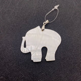 Freshwater Shell Elephant Pendant Necklace DIY Jewelry Making