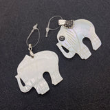 Freshwater Shell Elephant Pendant Necklace DIY Jewelry Making