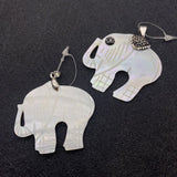 Freshwater Shell Elephant Pendant Necklace DIY Jewelry Making
