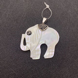 Freshwater Shell Elephant Pendant Necklace DIY Jewelry Making