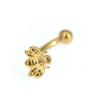 1pc G23 Titanium Bee Labret Piercing 16G Internal Thread Earring Stud