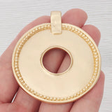 Boho Round Medallion Charms for Necklace Making