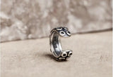 925 Sterling Silver Octopus Foot Clip Ear Earrings