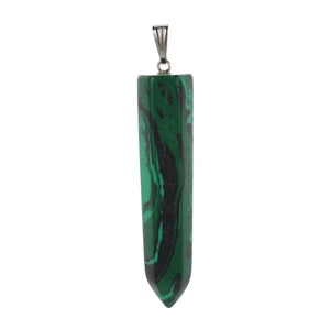 Hexagonal Malachite Opal Turquoise Crystal Pendant DIY Necklace