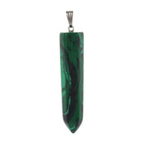 Hexagonal Malachite Opal Turquoise Crystal Pendant DIY Necklace