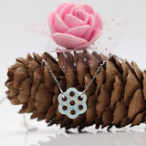 1pc Flower Opal Pendant Synthetic Opal Flower Jewelry