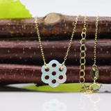 1pc Flower Opal Pendant Synthetic Opal Flower Jewelry