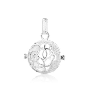 Hollow Cage Filigree Box Diffuser Necklace Locket Pendant