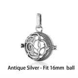 Hollow Cage Filigree Box Diffuser Necklace Locket Pendant