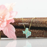 Geometric Opal Necklace 925 Wedding Pendant For Women