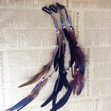 Indian Style Feather Hair Pin Headdress Bohemian Hairclips