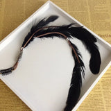 Indian Style Feather Hair Pin Headdress Bohemian Hairclips