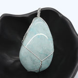 3 Color Crystal Natural Stone Pendants DIY Necklace Bracelet Earrings