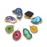 Natural Semi-precious Stone Pendants for DIY Jewelry Making 11 Colors