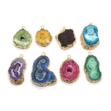 Natural Semi-precious Stone Pendants for DIY Jewelry Making 11 Colors