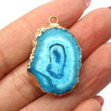 Natural Semi-precious Stone Pendants for DIY Jewelry Making 11 Colors