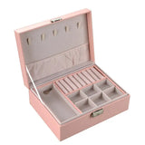 Double Layers Jewelry Organizer Box Jewelry Holder Case Display Storage