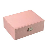 Double Layers Jewelry Organizer Box Jewelry Holder Case Display Storage