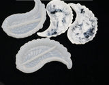 Large Mirror Feather Silicone Mold DIY Storage Mold Plate Set Decor