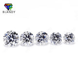 1pc 3.0-12.0mm D Round Brilliant Cut Moissanite Stone