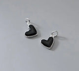 925 Sterling Silver Heart Dangle Charms DIY Jewelry Making