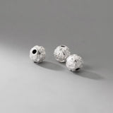 925 Silver Buddhism Mantras Round Beads 8mm 10mm Spacer