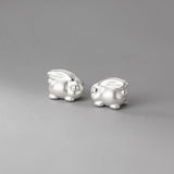 925 Sterling Silver Cubic Rabbit Shape Loose Beads Charms for Jewelry Making