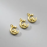 999 Silver Moon Brabbit Necklace Charm DIY Jewelry Findings