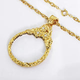 1pc Magnifier Pendant Necklace Jewelry Magnifying Chain Portable Magnifiers