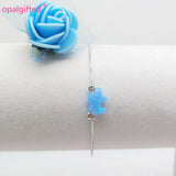 Colorful 8*11mm Opal Elephant Bracelet in 925 Sterling Silver
