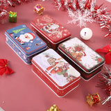 Metal Christmas Tins Candy Cookies Great Packaging Box Kids Party Supplies Case