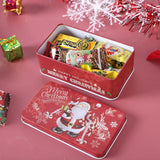 Metal Christmas Tins Candy Cookies Great Packaging Box Kids Party Supplies Case