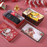 Metal Christmas Tins Candy Cookies Great Packaging Box Kids Party Supplies Case
