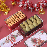 Metal Christmas Tins Candy Cookies Great Packaging Box Kids Party Supplies Case