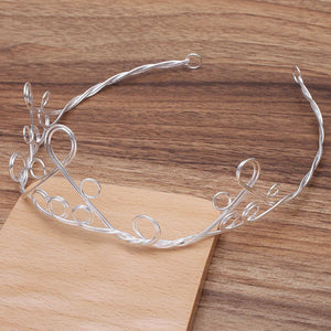 Metal Headband Blank Settings for DIY Wedding Tiaras