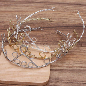Metal Headband Blank Settings for DIY Wedding Tiaras