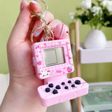 1pc Mini Gaming Console Key Chains Handheld Game Players Electronic Fun