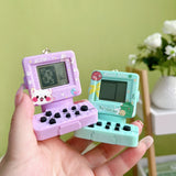 1pc Mini Gaming Console Key Chains Handheld Game Players Electronic Fun