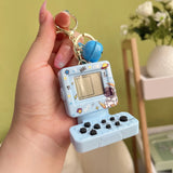 1pc Mini Gaming Console Key Chains Handheld Game Players Electronic Fun