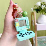 1pc Mini Gaming Console Key Chains Handheld Game Players Electronic Fun