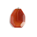 1pc Natural Stone Geometric Charm Pendant for DIY Jewelry