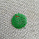 Natural A Green Jade Beads DIY Pendants Earrings Charm Jadeite Jewellery
