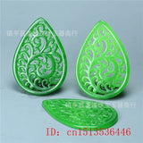 Green Jade Hollow Pendant DIY Bracelet Bangle Jadeite Jewellery