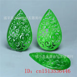 Green Jade Hollow Pendant DIY Bracelet Bangle Jadeite Jewellery