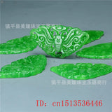 Natural A Green Jade Butterfly Pendant DIY Bracelet Bangle Jadeite Jewellery