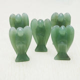 Natural Aventurine Stone Angel Figurine Reiki Gift