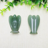 Natural Aventurine Stone Angel Figurine Reiki Gift