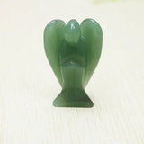 Natural Aventurine Stone Angel Figurine Reiki Gift