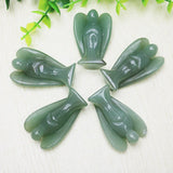 Natural Aventurine Stone Angel Figurine Reiki Gift