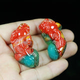 Natural Colour Jade Pixiu Dragon Pendant Necklace Jewellery